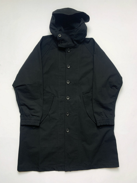 rdv o globe marion ch ブラックナイロンジャケット L rdv o globe（ランデヴー オー グローブ）ウールナイロンコーチ