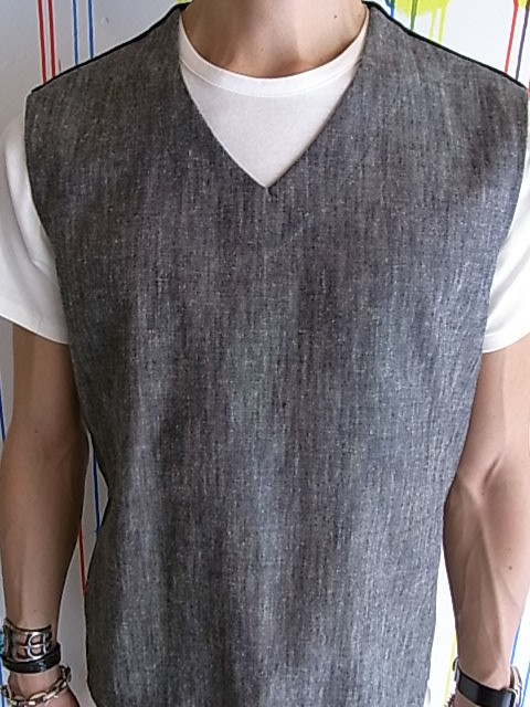rdv o globe ダンガリーベスト karl slip over